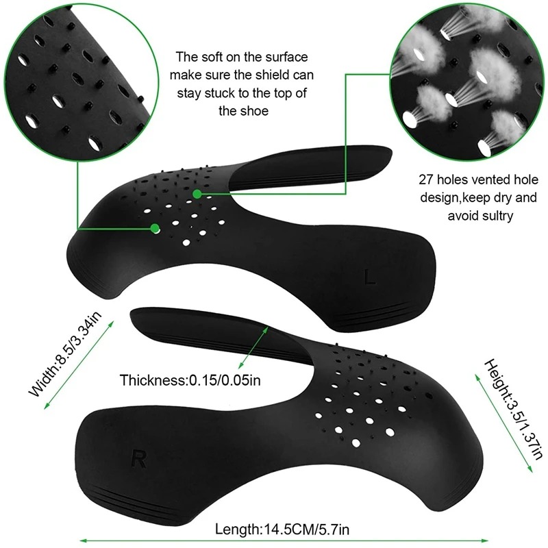 신발 주름 방지 보호대, 발가락 캡 지지대, 가벼운 스 - Sneaker Care Crease Protector 리뷰 및 가격
