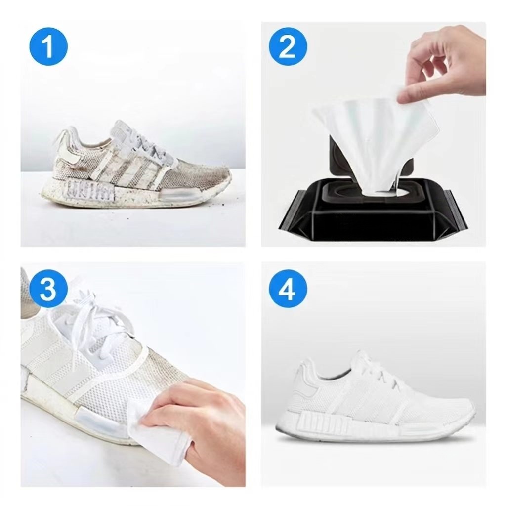 일회용 운동화 세척 티슈 12개입 또는 30개입, 흰  - Sneakers Care 리뷰 및 가격