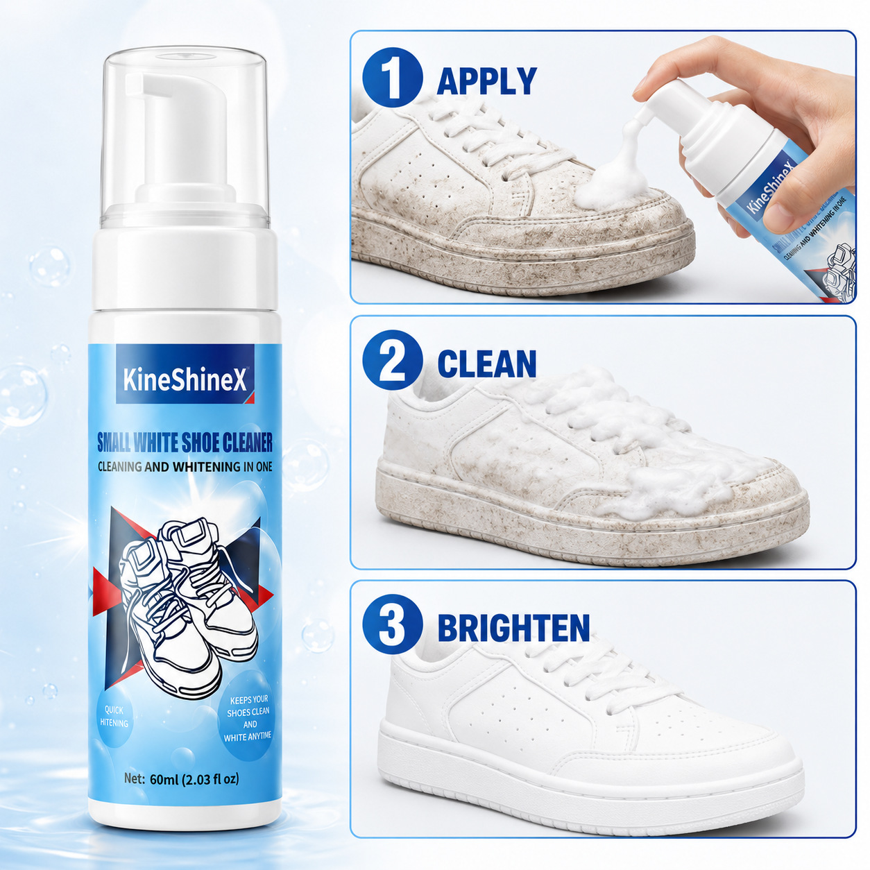 기헨 신발 클리너 키트, 물 없이 사용하는 폼 신발 클 - Sneaker Cleaner 리뷰 및 가격